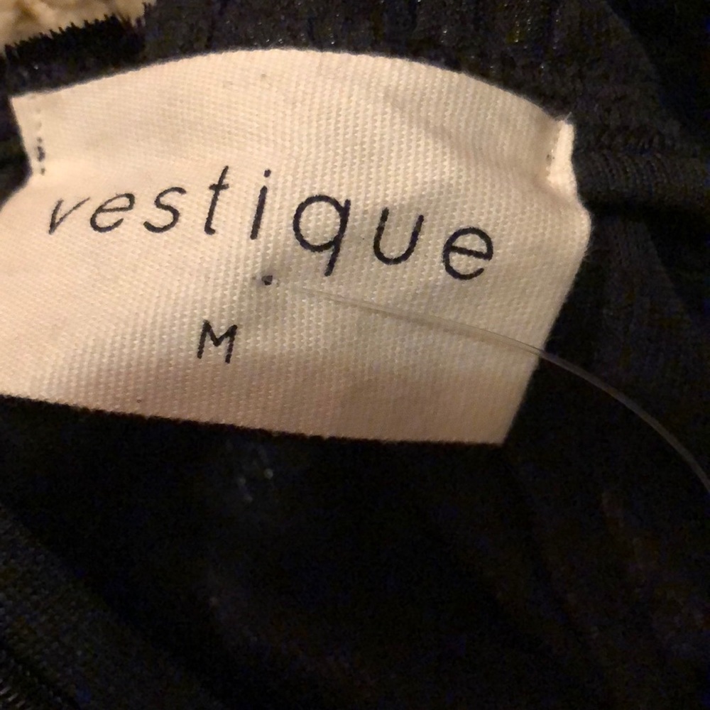 Vestique NWT Black Velvet Romper